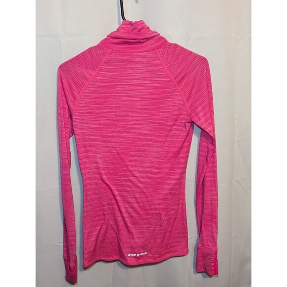 Under Armour Sweater Womens Medium Pink All Season Gear Turtleneck Long Sleeve - Picture 9 of 16